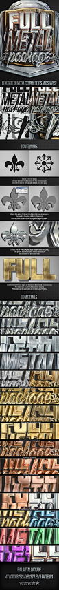 Full Metal Package 3D - Photoshop Actions. Download here: http://graphicriver.net/item/full-metal-package-3d-photoshop-actions/7947591?ref=ksioks: 