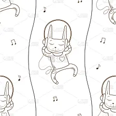 模式与兔子。
