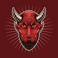 魔鬼恶魔插画矢量图设计素材