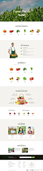 一组生鲜水果蔬菜类的电商网站设计参考 #电商官网设计精选# #网页设计#