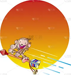 像猿猴一样骑马