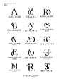 简约高级大牌感的字母LOGO设计集合