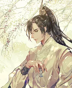 古风唯美男子原画古风耽美人物原画来自cgbook.cn (3926)