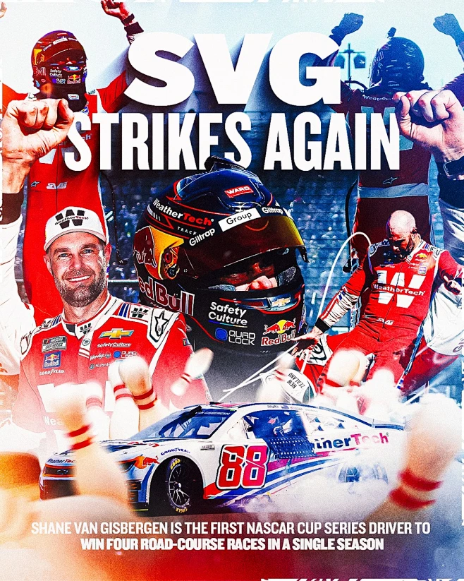 SVG Strikes Again: Shane van Gisbergen is the first NASCAR Cup Series ...