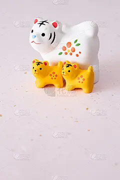 虎年贺卡，日本新年。