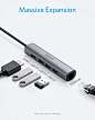 Amazon.com: Anker USB C Hub Adapter, 5-in-1 USB C Adapter with 4K USB C to HDMI, Ethernet Port, 3 USB 3.0 Ports, for MacBook Pro 2019/2018/2017, iPad Pro 2019/2018, ChromeBook, XPS, and More: Computers & Accessories