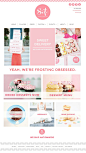 甜点 粉色页面搭配 淘宝首页专题页设计 女性 女装 甜品 饰品 