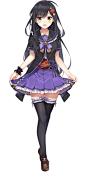 Tags: Anime, Mishima Kurone, Onsen Musume, Kurokawa Kira, Cover Image, PNG Conversion, Official Art