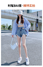 高腰牛仔短裤女2022年新款夏季宽松显瘦a字阔腿网红辣妹超短热裤-tmall.com天猫