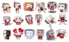 十二囧俠Code Runner_emoji face表情包 : 十二囧俠 | 可愛卡通 | 吉祥物 | 歡樂 | 網絡綜藝節目 | 超强