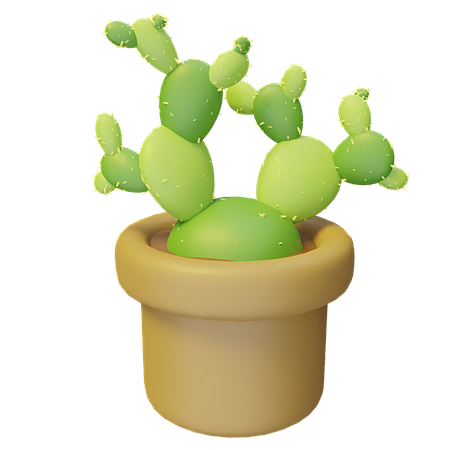 Cactus Plant 3D Illu...