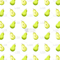 一个梨的模式向量插图
