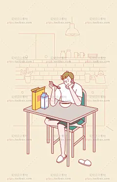 EPS矢量e286度假休闲运动店铺促销手绘插画校园宣传海报设计素材-淘宝网