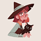 Lyalloween, Justine Cunha : I finished my comics soo my character as a witch for Halloween !!!