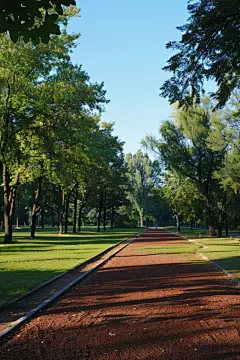 景观公园步道高清摄影图