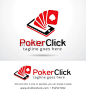 Poker Click Game Logo Template Design Vector/ Icon Design