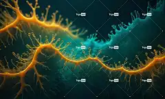 Ai产生的 病毒 细胞 微生物 抽象 艺术 魔法 海底 高清壁纸