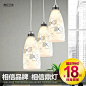 餐厅吊灯 现代简约餐吊灯创意卧室灯饰三头餐厅灯LED吧台饭厅灯具-淘宝网