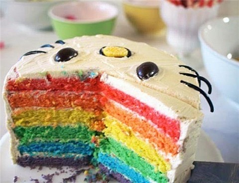 rainbow hello kitty ...