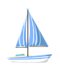 手绘帆船船舶免抠PNG装饰合成透明图案元素 平面设计PS素材 (50)