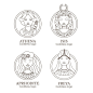 女神女人logo标志矢量图素材