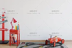 ps20|壁纸贴纸相画框装饰温馨儿童房间场景PS样机PSD分层设计素材-淘宝网