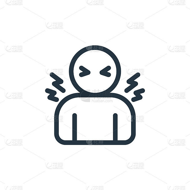 发烧矢量图标。热可编辑的中风。用于网页和移动应用程序，标志，印刷媒体的狂热线性符号。细线说明。矢量孤