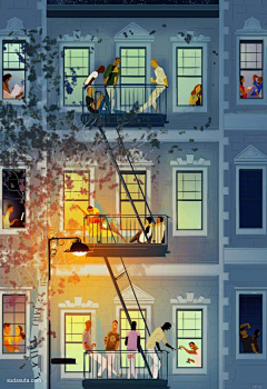 豆元元采集到美国插画师Pascal Campion
