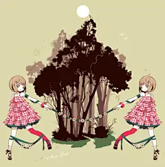 【插画】日本插画师Yurakuru的黑童话插画_看图_动漫帝国吧_百度贴吧