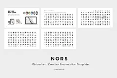 现代简约极简主义谷歌幻灯片模板 NORS Google Slides Template + Bonus - 贝图网