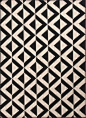 Jaipur Rugs Indoor-Outdoor Durable Polypropylene Ivory/Black Area Rug, 2x3.25ft contemporary-outdoor-rugs