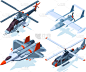 飞行器,军用直升机,白色,概念,图像,矢量,彩色图片,收集,运输