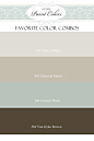 Favorite Paint Colors: color combinations