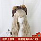 Lolita洛丽塔小熊耳朵贝雷帽可爱画家帽日系手工饰品烧饼蓓蕾帽子-淘宝网