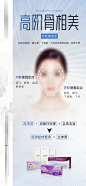 医美面部轮廓骨相产品科普海报-源文件分享-ywjfx.cn