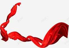 红飘带 创意素材