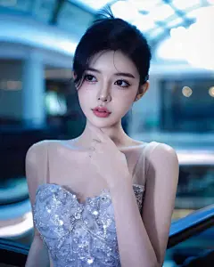 美女壁纸～陈宇曦穿着闪亮的长裙...@霁枫壁纸的动态