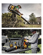 DEWALT 40v MAX Backpack Blower : The DEWALT 40v MAX Backpack Blower is the first in its category to be battery-powered, giving it many advantages over it's gasoline-powered competitors including low noise, zero emissions, and electronic controls.