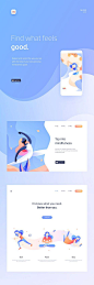 UI/UX & web design for a mobile app which helps users lead a life of mindfulness.