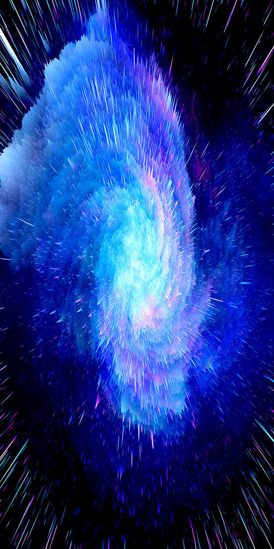 旋涡炫丽七彩烟雾发散 轨迹抓拍 绚丽发散...