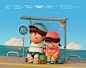 3danimation 3dmodel character animation Character design  couple loop Travel motion graphics 