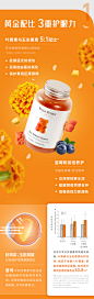 Unichi叶黄素护眼小熊软糖蓝莓玉米黄质成人儿童保护眼睛视力60粒-tmall.hk天猫国际