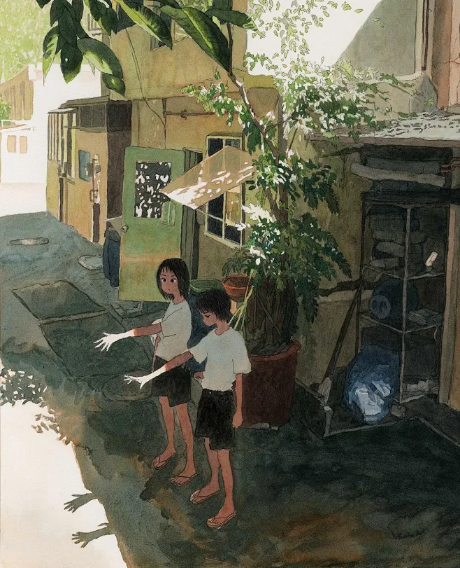 浪漫温馨！12张双人主题插画作品欣赏-花瓣网