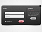 Dark Login / Register Form - Icon Deposit