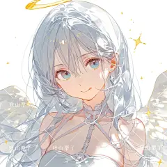 原创人物头像｜银发天使 纯洁和爱的象征 - 小红书