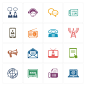 扁平化图标 图标集 小图标 图标 icon 彩色图标 图标设计 #矢量素材# ★★★http://www.sucaifengbao.com/vector/tubiao/
