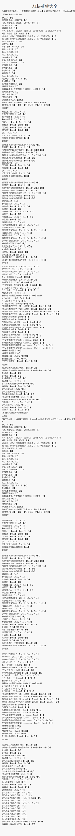 沐沐采集到AI快捷键