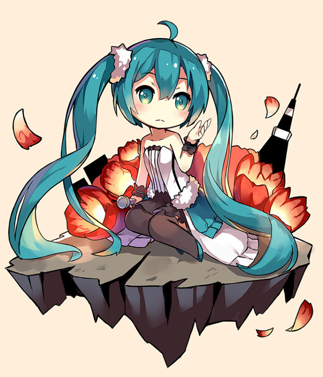 初音未来萌萌哒的歌姬q版