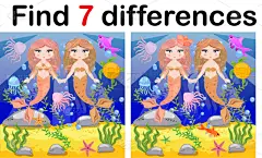 多样,美人鱼,儿童,游戏,秘密,概念,幻想,简单,图像,发现