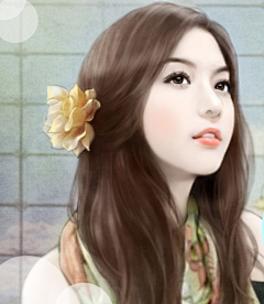 中网美女录采集到手绘美女